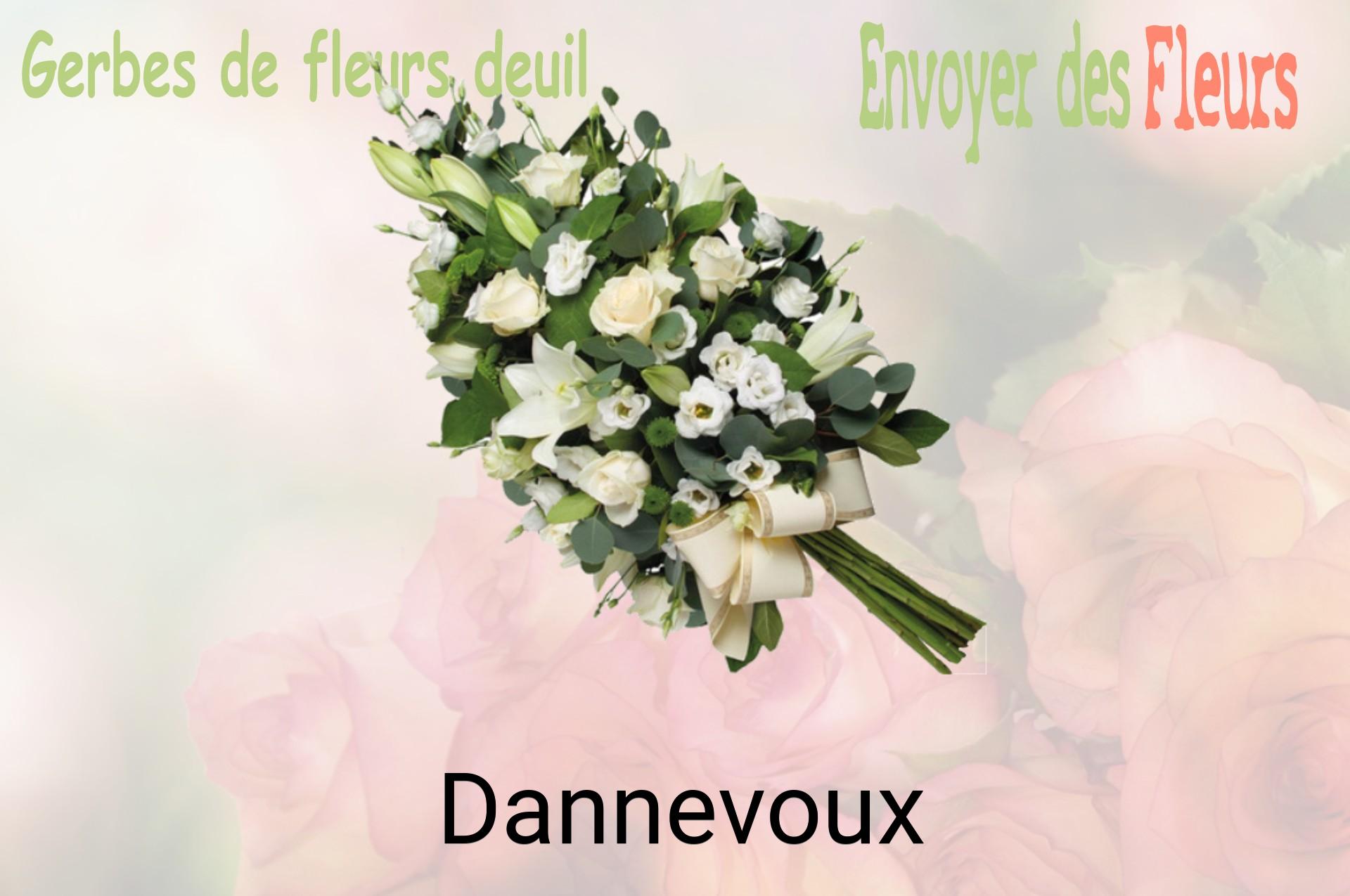 Gerbe de fleurs de deuil livrée à Dannevoux